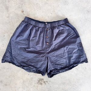 Free People Intimately Sunday Morning Boxer Navy Blue Size Medium
